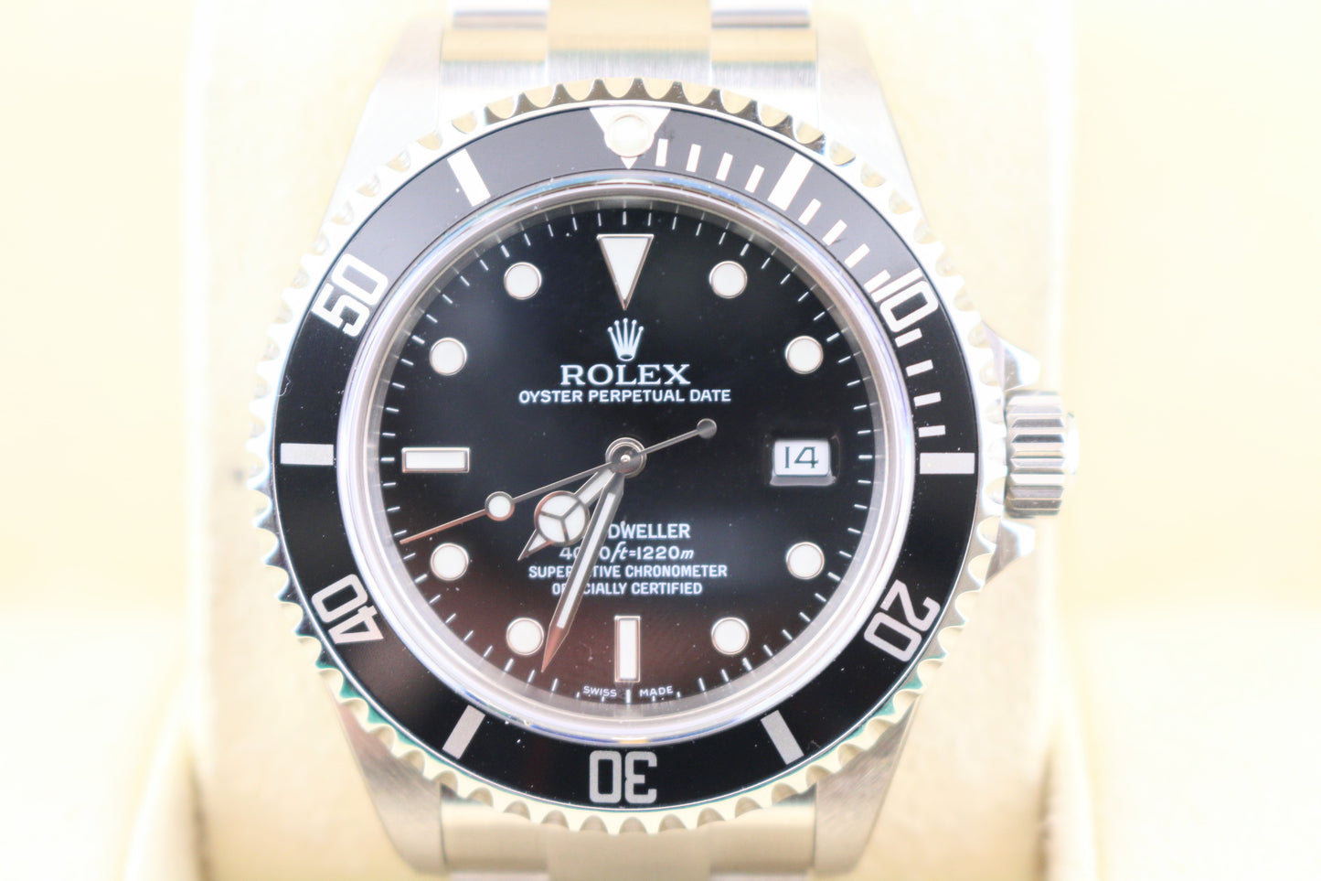 NOS UNWORN 2008 Rolex Sea-Dweller 16600 Full stickers SS Oyster No Paper 40mm