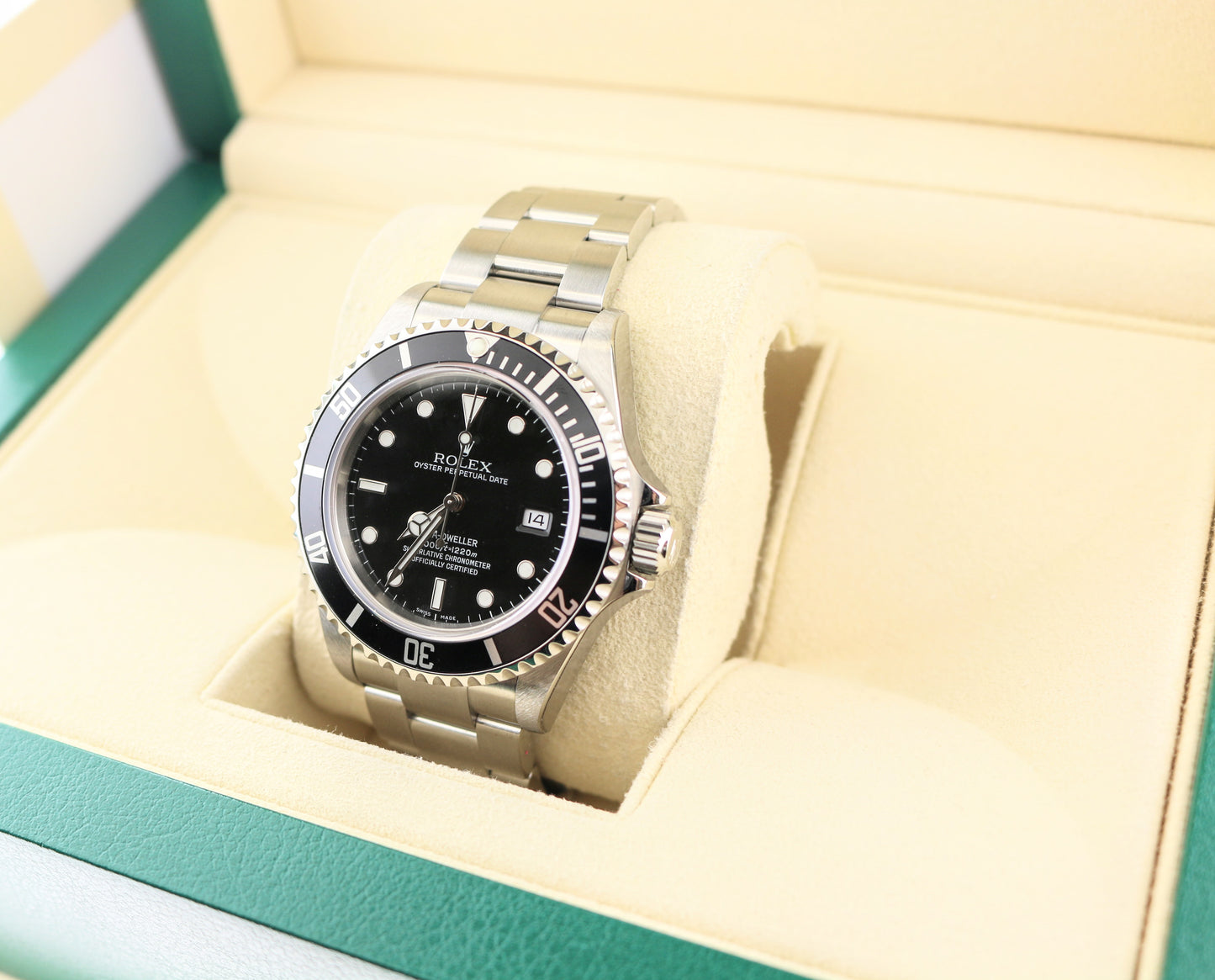 NOS UNWORN 2008 Rolex Sea-Dweller 16600 Full stickers SS Oyster No Paper 40mm