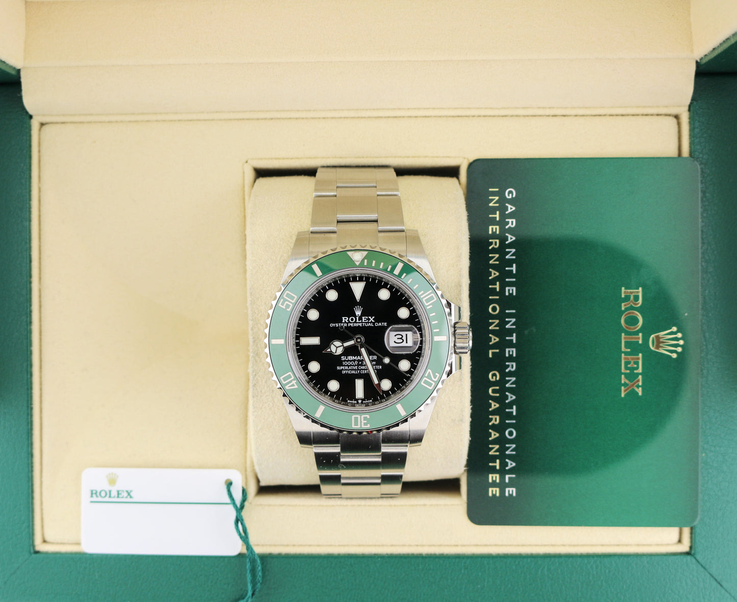 2024 Rolex Submariner Kermit 126610LV Black Dial SS Oyster With Papers 41mm