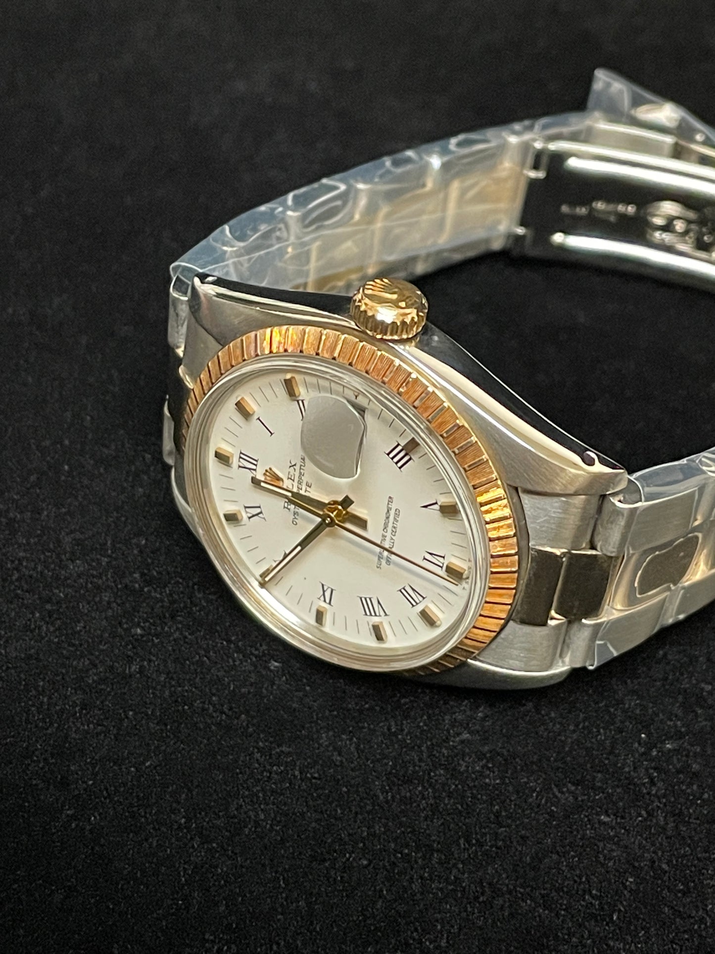 1978 Rolex Date 1500 White Roman Dial TT Oyster No Papers 34mm