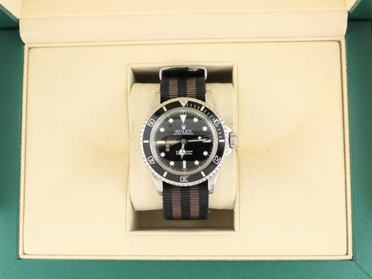 1965 Rolex Submariner No Date 5513 Black Dial Nato Strap No Papers 40mm