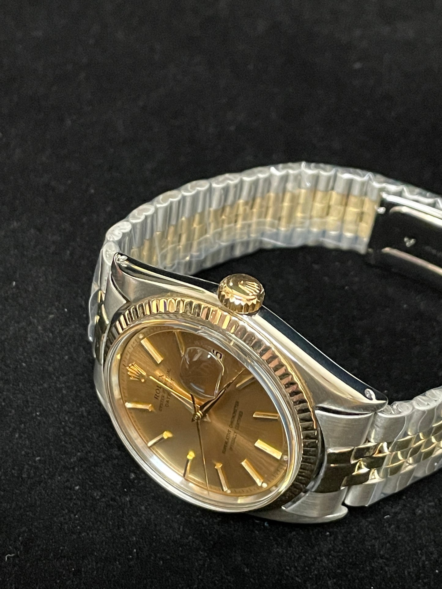 1961 Rolex Datejust 1601 Champagne Dial TT Jubilee No Papers 36mm