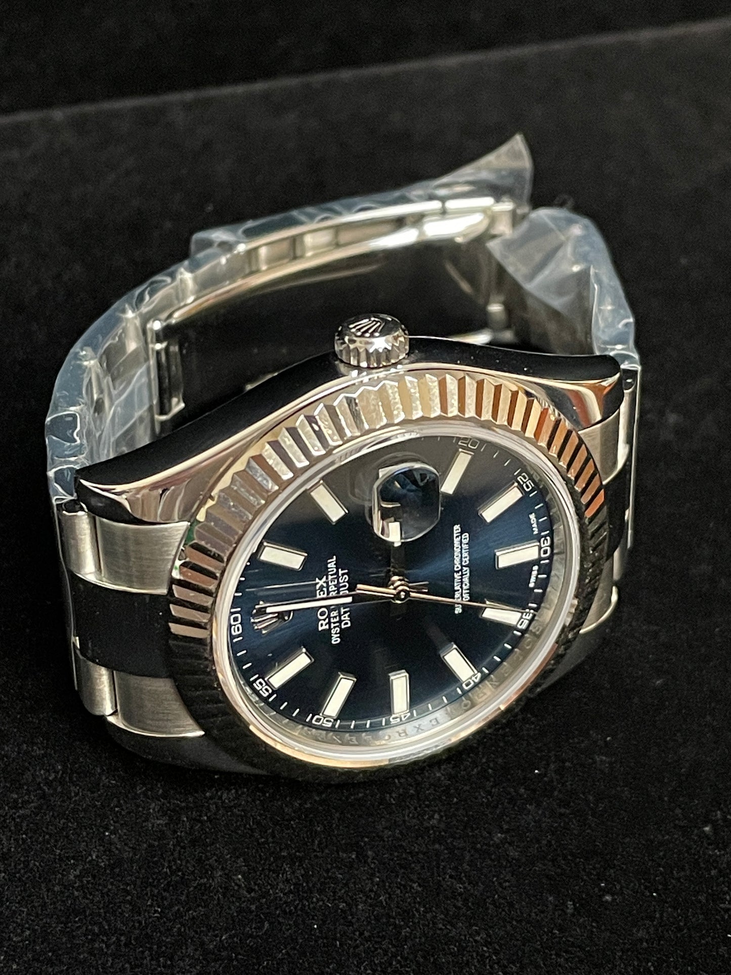 2013 Rolex Datejust 116334 Blue Dial SS Oyster No Papers 41mm