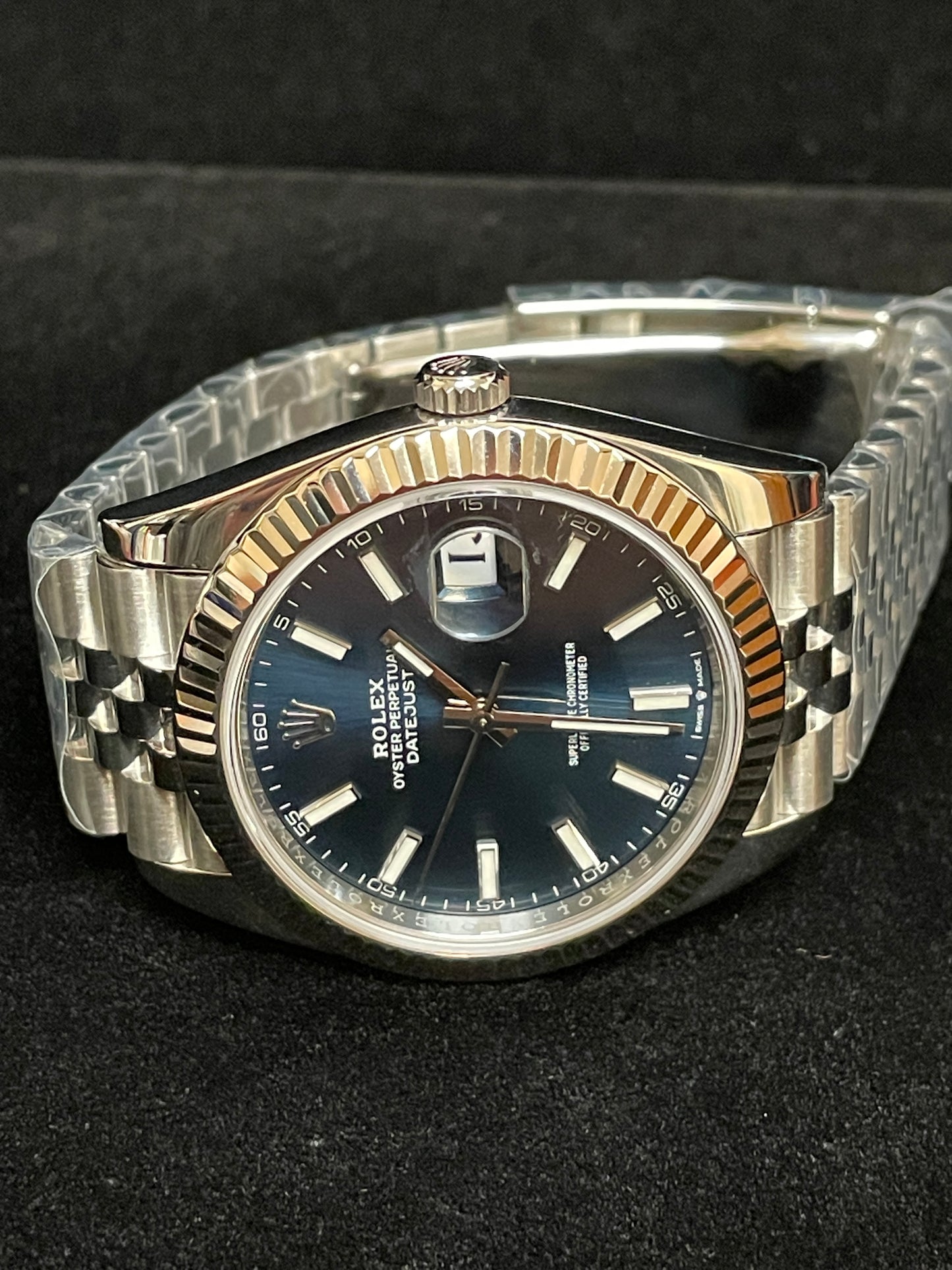 2020 Rolex Datejust 126334 Blue Stick SS Jubilee With Papers 41mm