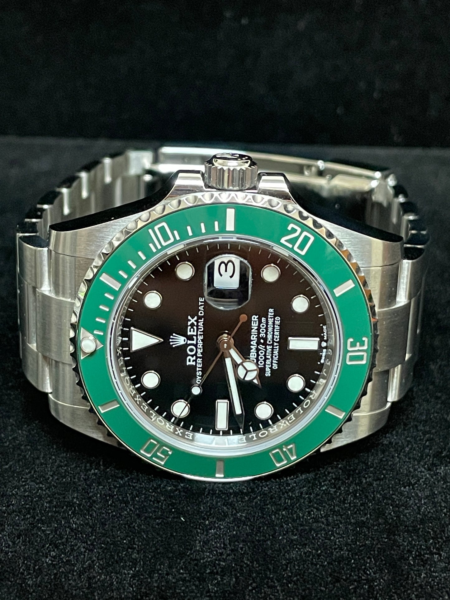 2024 Rolex Submariner Kermit 126610LV Black Dial SS Oyster With Papers 41mm