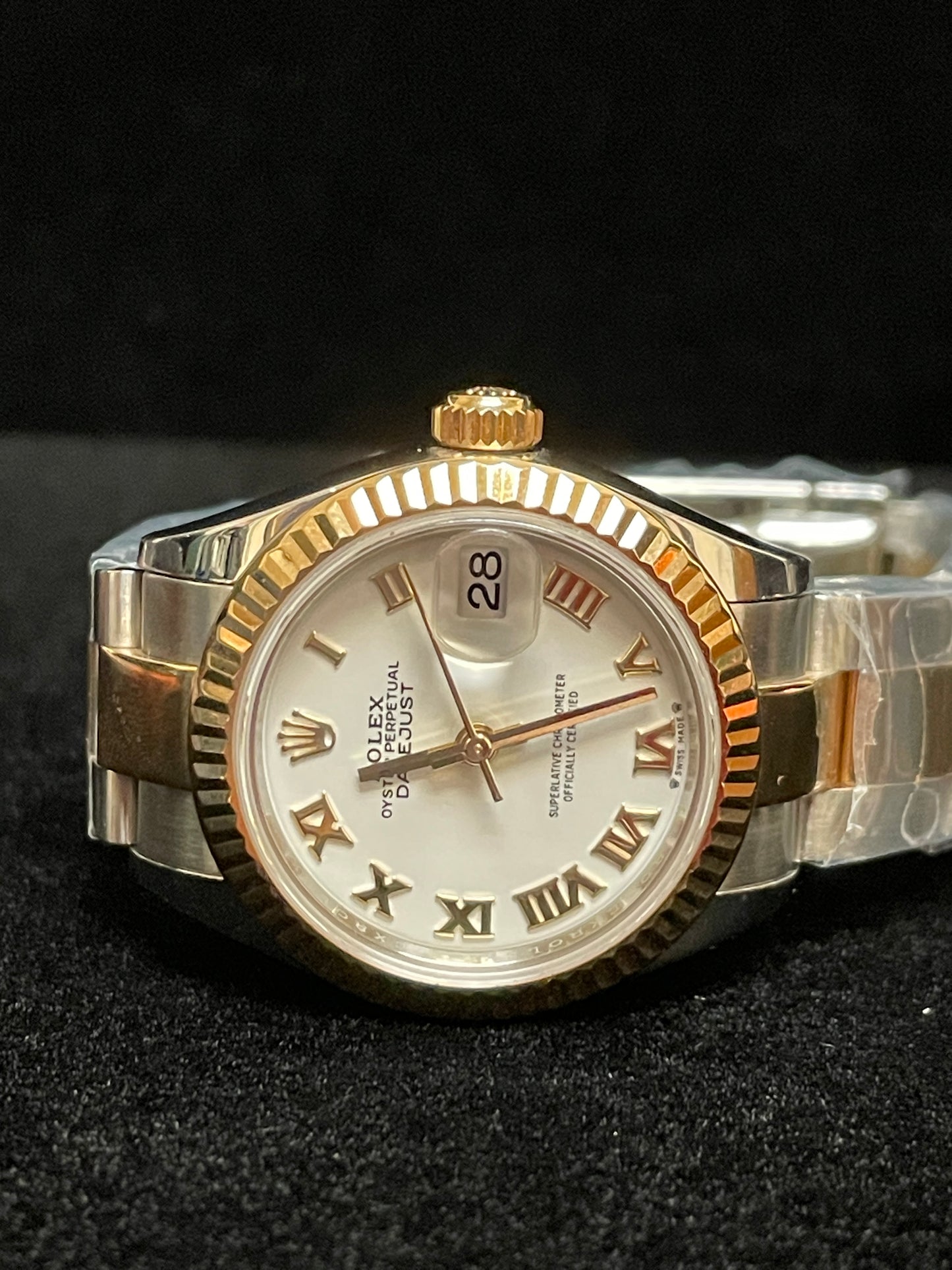 2023 Rolex Ladies Datejust 279173 White Roman Dial TT Oyster No Papers 28mm