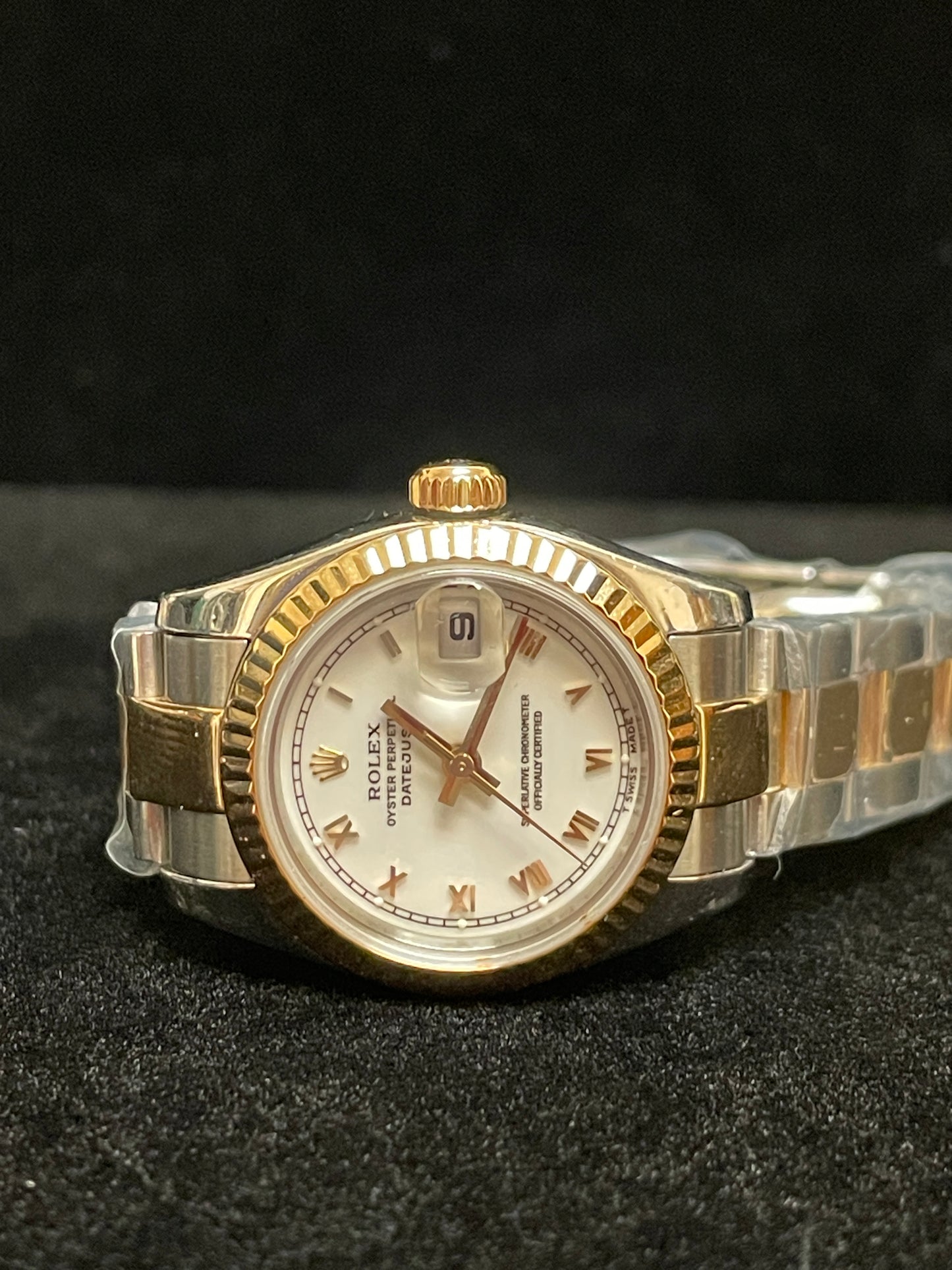 2006 Rolex Ladies Datejust 179173 White Roman TT Oyster No Papers 26mm