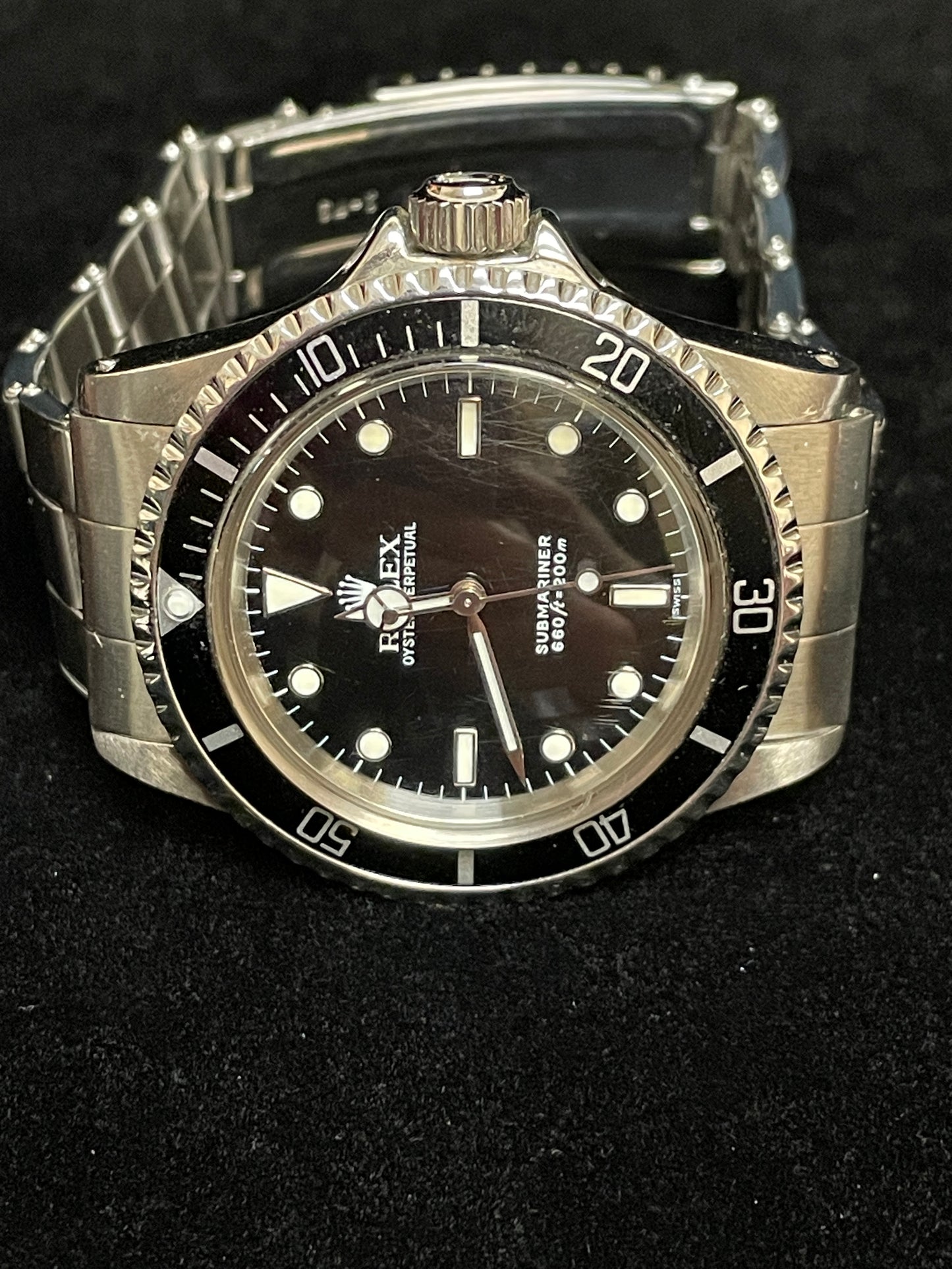 1966 Rolex Submariner No Date 5513 Black Dial SS C+I Oyster No Papers 40mm