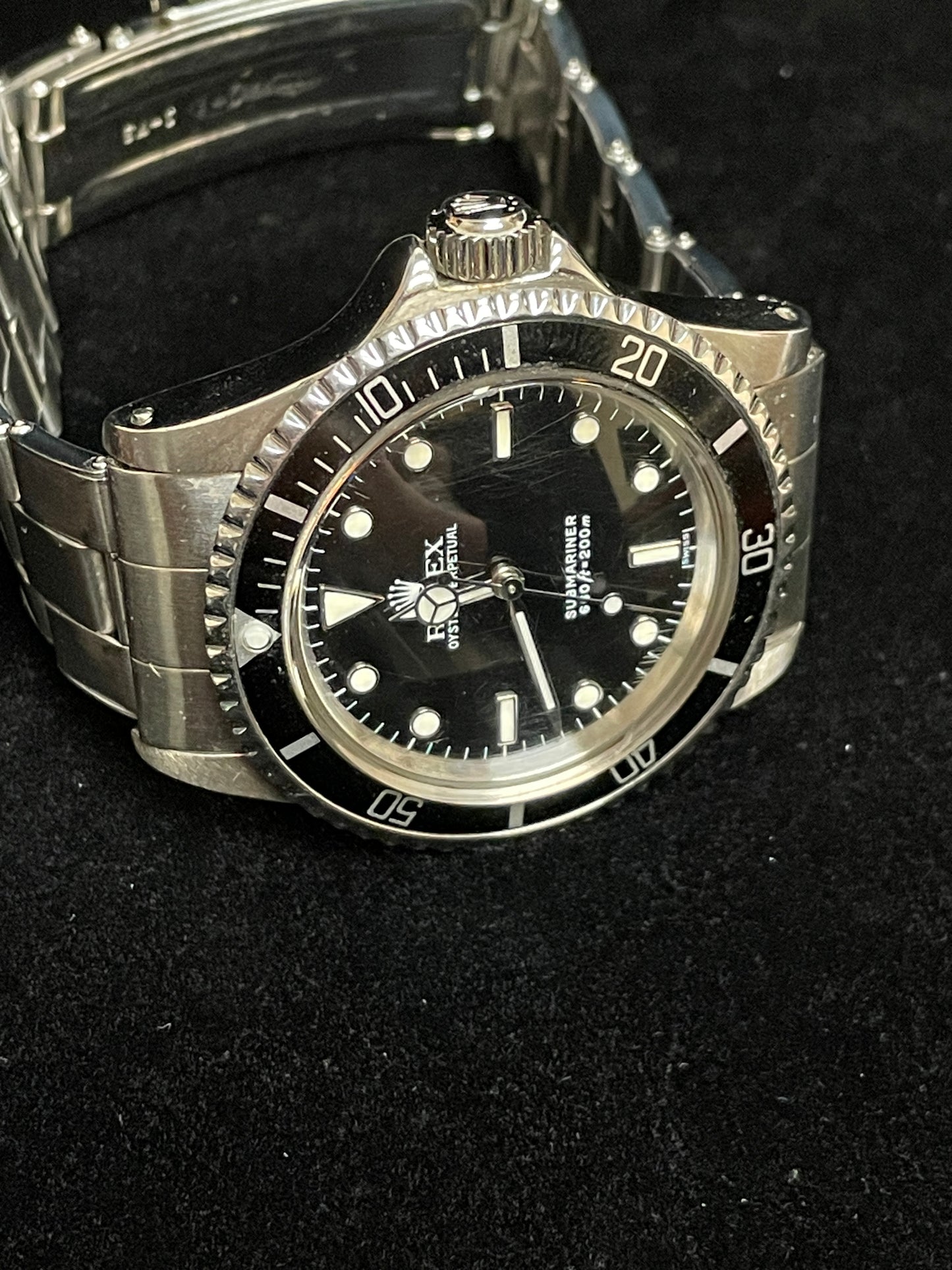 1966 Rolex Submariner No Date 5513 Black Dial SS C+I Oyster No Papers 40mm