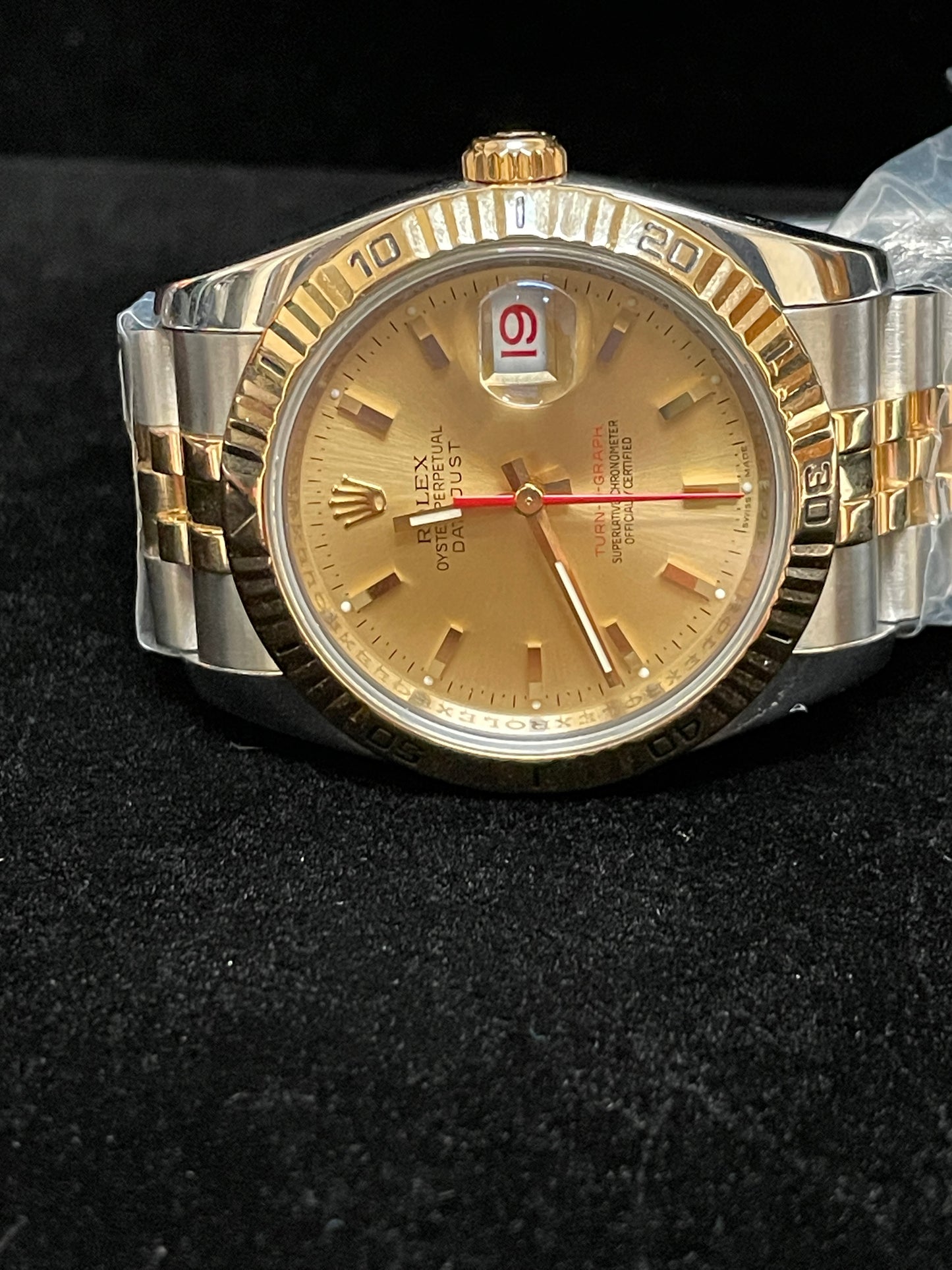 2006 Rolex Datejust Turn-O-Graph 116263 Champagne Dial TT Jubilee No Papers 36mm