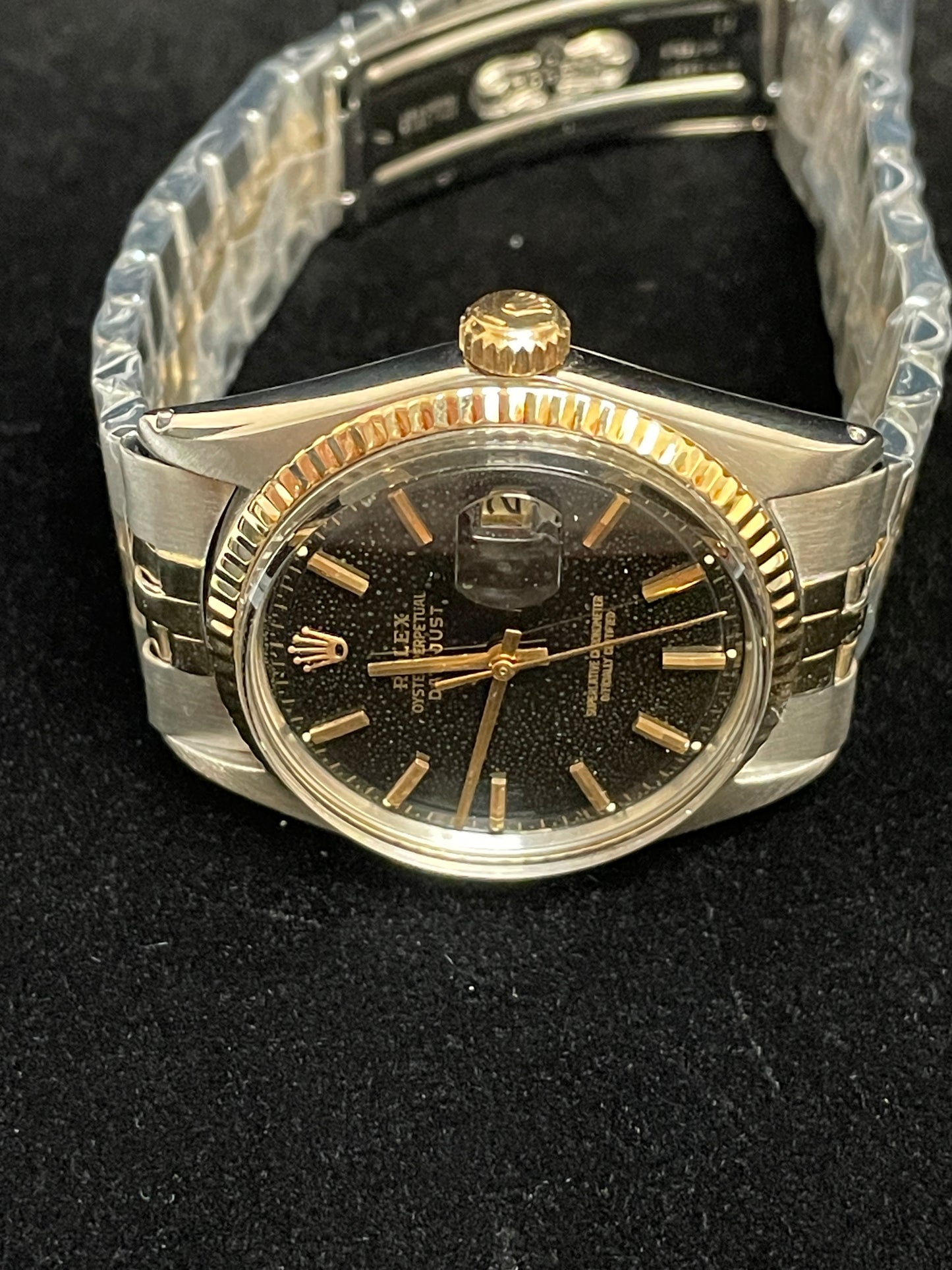 1978 Rolex Datejust 1601 Black Dial TT Jubilee No Papers 36mm