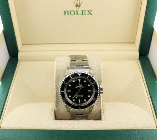 1966 Rolex Submariner No Date 5513 Black Dial SS C+I Oyster No Papers 40mm