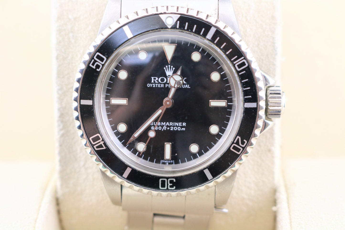 1966 Rolex Submariner No Date 5513 Black Dial SS C+I Oyster No Papers 40mm