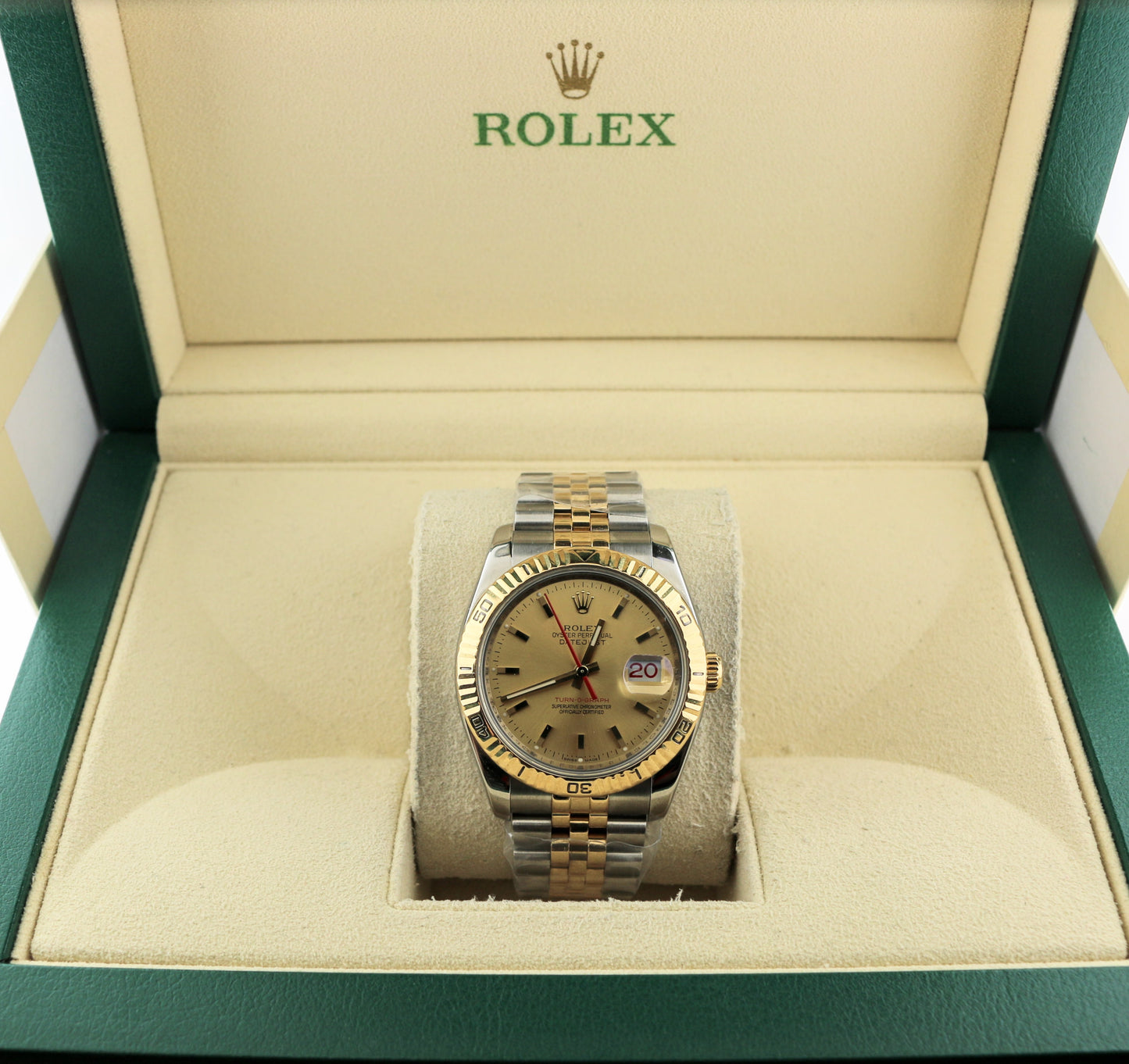 2006 Rolex Datejust Turn-O-Graph 116263 Champagne Dial TT Jubilee No Papers 36mm