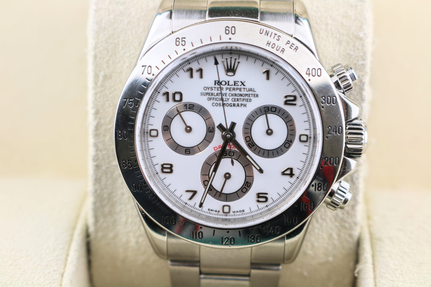 2004 Rolex Daytona 116520 White Dial SS Oyster No Papers 40mm