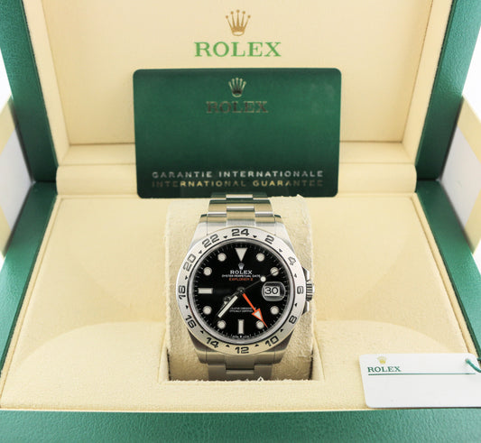 2021 Rolex Explorer II 226570 Black Dial SS Oyster With Papers 42mm