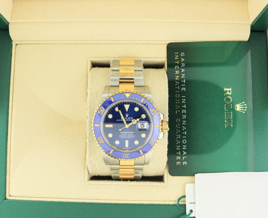 2021 Rolex Submariner 126613LB Blue Sub TT 18kt Oyster With Papers 41mm