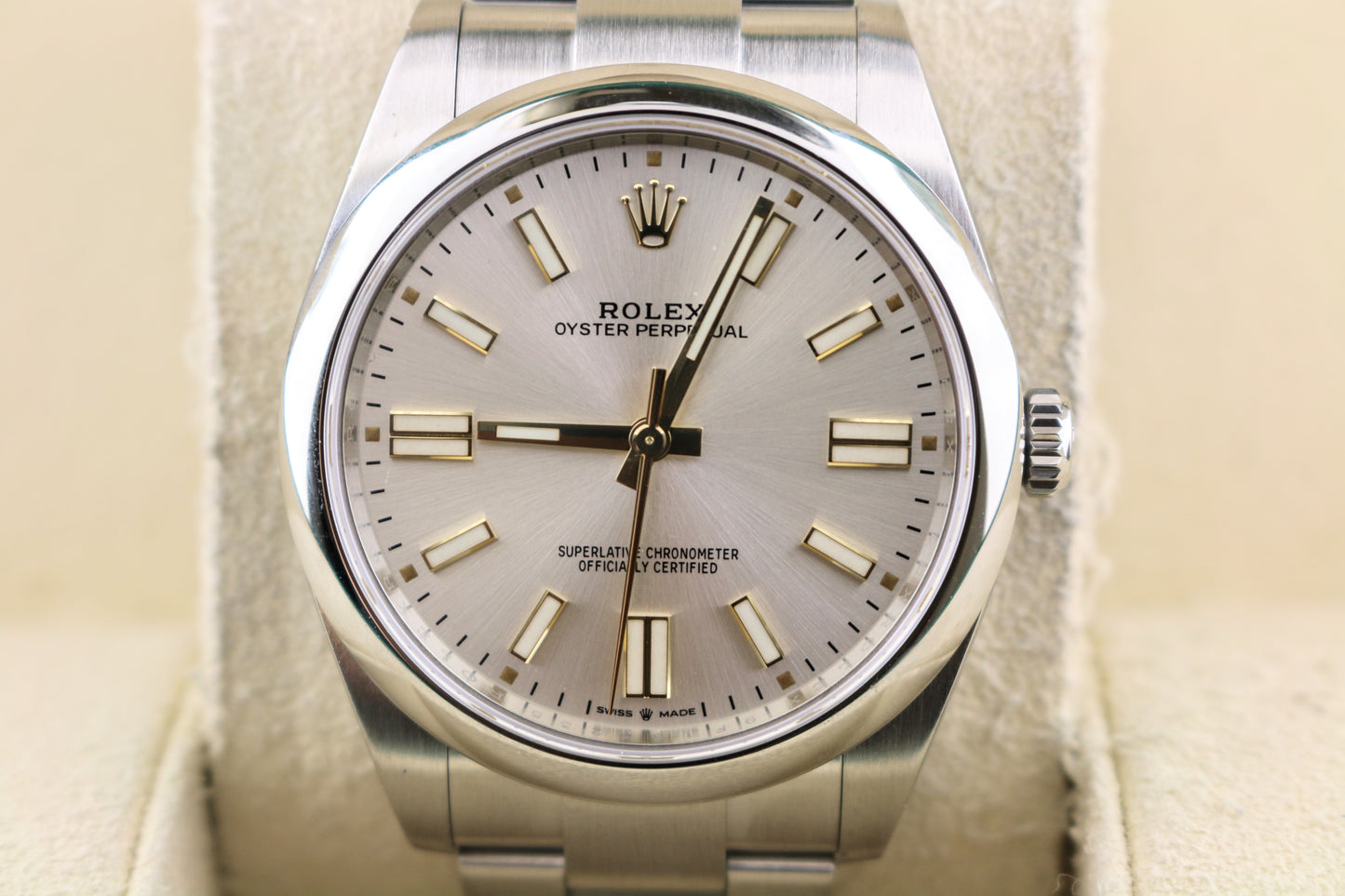 2021 Rolex Oyster Perpetual 124300 Silver Dial SS Oyster With Papers 41mm