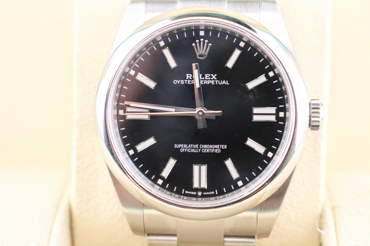 2020 Rolex Oyster Perpetual 124300 Black Dial SS Oyster With Papers 41mm