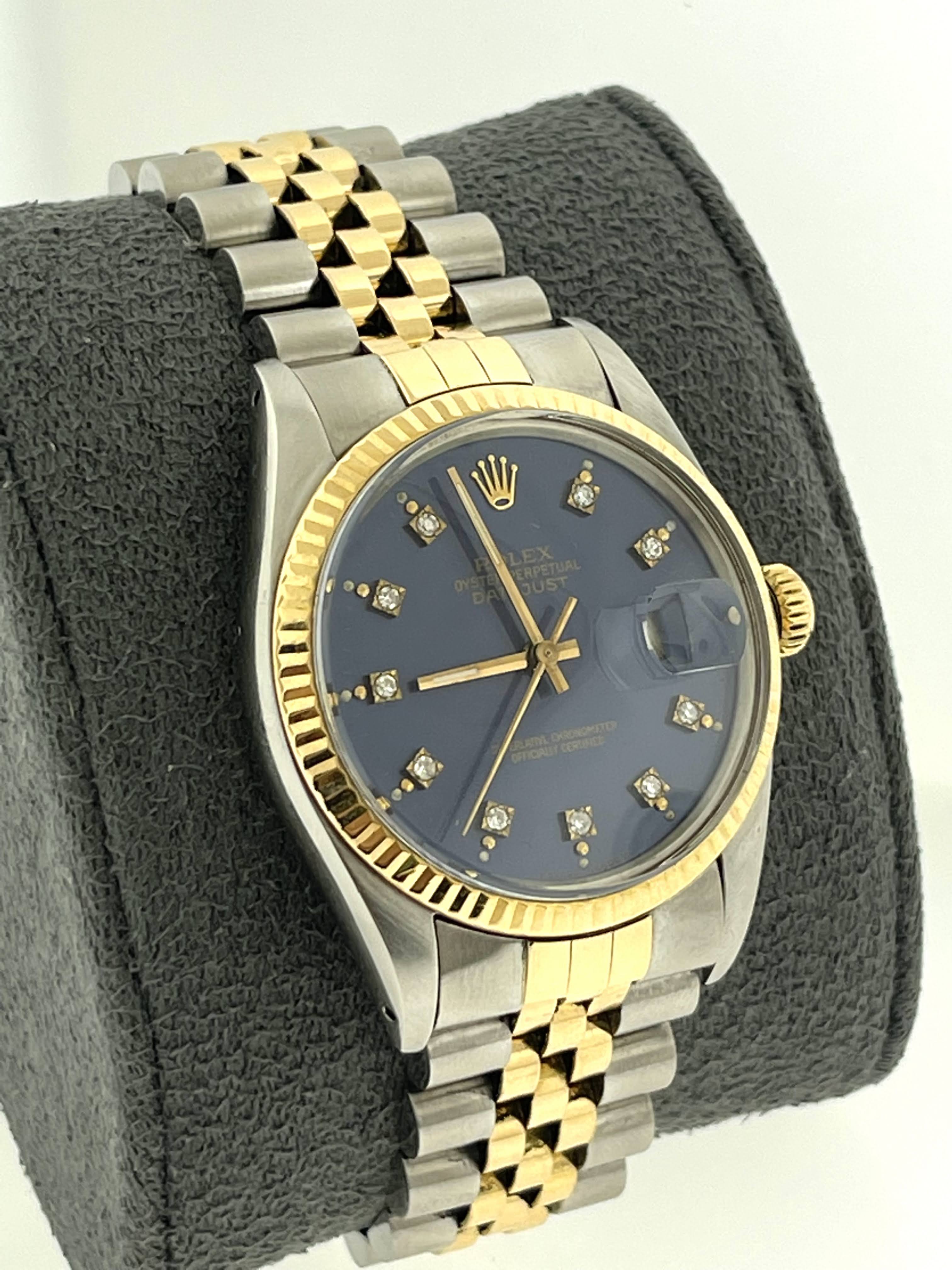 1986 rolex outlet datejust two tone